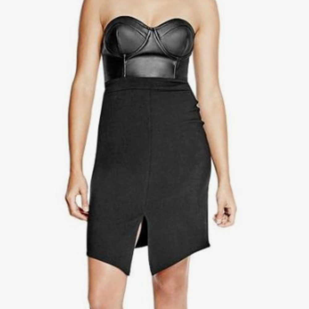 G by Guess Black Strapless Dress- Size Small
